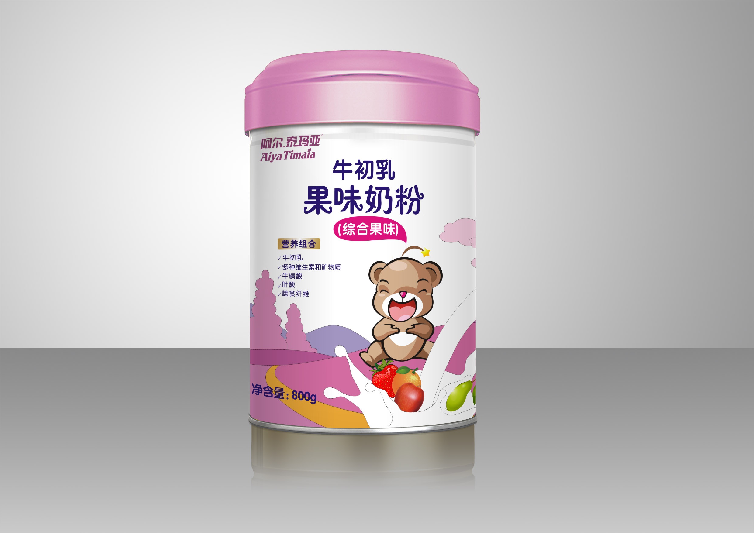 牛初乳综合果味奶粉