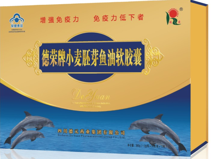 小麦胚芽鱼油软胶囊30粒×12瓶一盒
